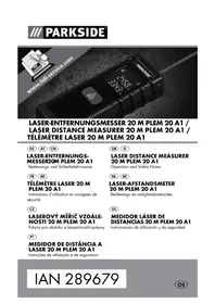 Notice PARKSIDE PLEM 20 A1 Télémètre