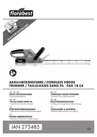 Notice FLORABEST FAH 18 C4 Cortasetos