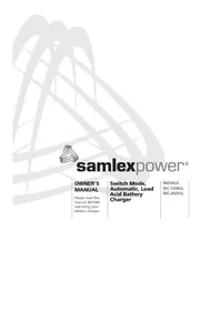 Notice Samlex SEC1250UL Chargeur de piles