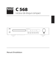 Notice NAD C 568 Lecteur/enregistreur de cd