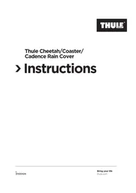 Notice THULE 20110700 REMORQUE A VELO