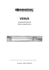 Notice Sonnenkönig VENUS 20030162 Heating