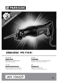 Notice PARKSIDE PFS 710 B1 Sega elettrica