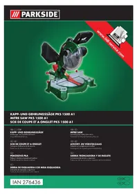 Notice PARKSIDE PKS 1500 A1 Sierra electrica