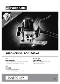 Notice PARKSIDE POF 1200 A1 Fraiseuse