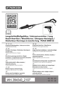 Notice PARKSIDE PHLG 2000 C2 Pistolet à air chaud