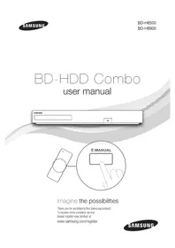 Notice SAMSUNG BDH8900M Lecteur blu-ray