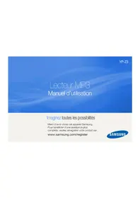 Notice SAMSUNG YPZ3CL Lecteur mp3