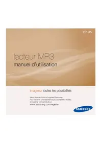 Notice SAMSUNG YPU5AR Lecteur mp3