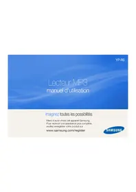 Notice SAMSUNG YPR0JCS Lecteur mp3