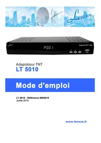 Notice Lenson LT 5010 Recepteur