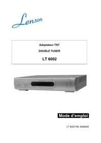 Notice Lenson LT 6002 Recepteur