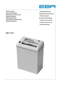 Notice EBA 1022 S Destructeur de document
