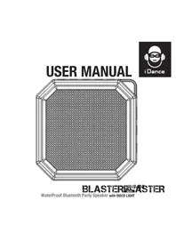 Notice iDance MINI BLASTER 2L Station d'acceuil