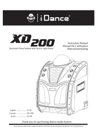 Notice iDance PARTY SPEAKER XD200 Système de karaoké
