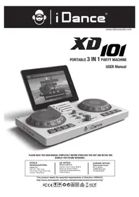 Notice iDance PARTY SYSTEM XD101 Table de mixage