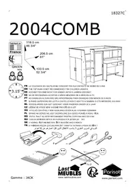 Notice Parisot JACK Lit superposé