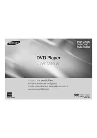 Notice SAMSUNG DVDD530K Lecteur dvd