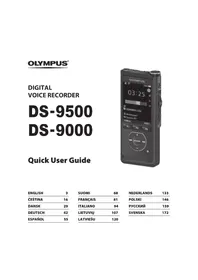 Notice OLYMPUS DS9500 диктофон