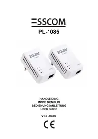 Notice Esscom PL1085 Powerline-Adapter
