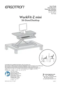 Notice Ergotron WORKFITZ MINI Bureau