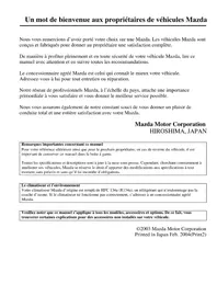 Notice MAZDA MX5 (2004) Voiture