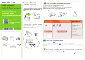 Notice PLUSTEK SMARTOFFICE PS186 Scanner