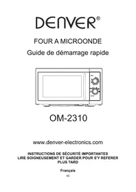Notice DENVER OM2310 Four à micro-ondes