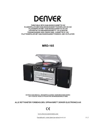 Notice DENVER MRD165 Platine_disque