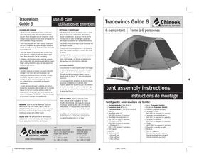 Notice Chinook TRADEWINDS GUIDE 6 Tente