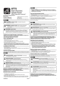 Notice Step2 RAIN SHOWERS SPLASH POND 8775 Jeu d'eau pour enfants