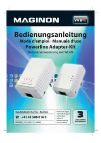 Notice Maginon POWERLINE ADAPTERKIT Adattatore di rete