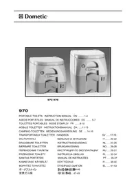 Notice DOMETIC 970 Toilettes portables