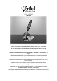 Notice FRITEL HB 9670 Table de mixage