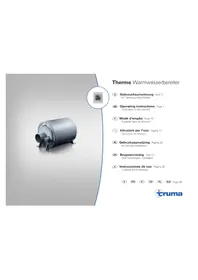 Notice Trumatic THERME Heizung