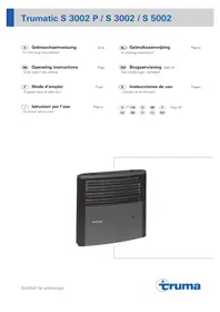 Notice Trumatic S 3002 Heizung
