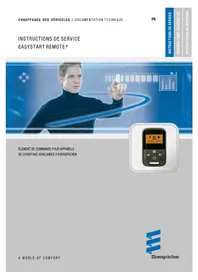 Notice Eberspacher EASYSTART REMOTE PLUS Chauffage auxiliaire pour véhicule