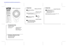 Notice UPM MT560 Commutateur