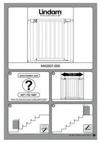Notice Lindam SURE SHUT DECO Barrière de sécurité enfant