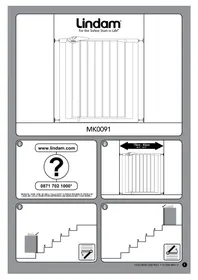 Notice Lindam EASY FIT PLUS DELUXE Barrière de sécurité enfant