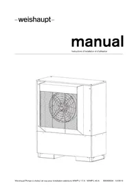 Notice WEISHAUPT WWP L 17 A Pompe à chaleur