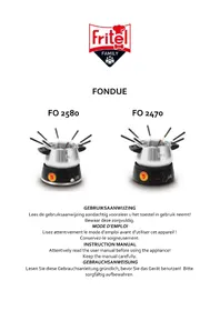 Notice FRITEL FO 2580 Appareil à fondue, raclette et wok