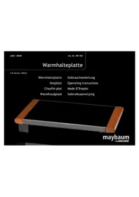 Notice Maybaum HOTPLATE WP 700 Chauffe-Plats