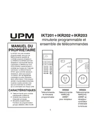 Notice UPM IKR203 Télécommande