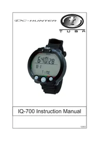 Notice Tusa DCHUNTER IQ700 Ordinateur de plongée