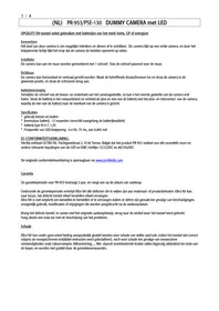 Notice Profile PSE130 Caméra de surveillance