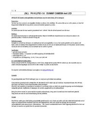 Notice Profile PR953 Caméra de surveillance