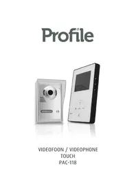 Notice Profile PAC118 TOUCH Caméra de surveillance