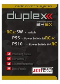 Notice JETI JDEXRCSW Jouet radiocommandé