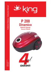 Notice KING DINAMICO P 288 Aspirateur
